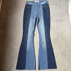 Hollister Womens Curvy High Rise Vintage Flare Jeans Soft Stretch Size 29x33 9L